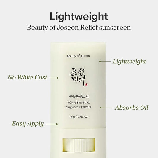 Stick solaire mat mugwort + camelia de Beauty of Joseon
